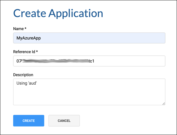 Create Azure Application