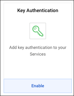 Key Authentication plugin panel